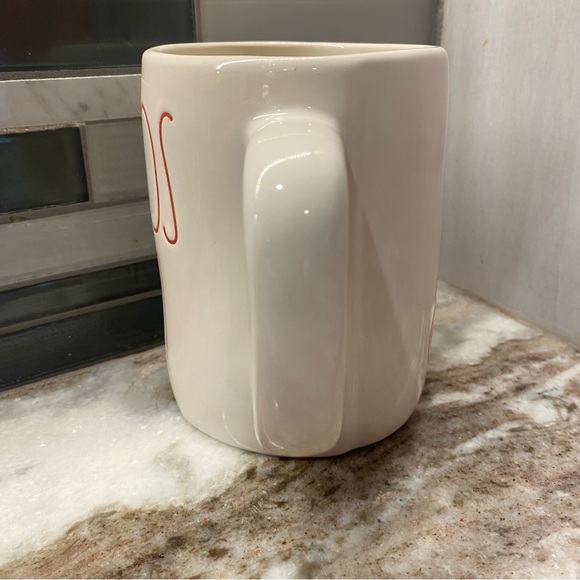 NEW RAE DUNN iBUENOS DíAS Mug 16oz Magenta Spanish Good Morning Coffee Tea Cup - Picture 2 of 6